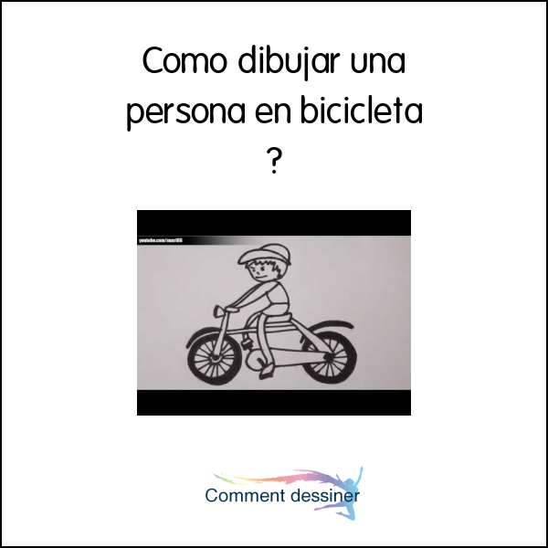 Como dibujar una persona en bicicleta